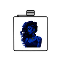 Your Fave Travel Merch | Tatted Teyanna Stainless Steel Flask (6oz) | Blue Velvet