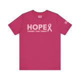 Breast Cancer Awareness T-Shirt – Hope Tougher Than Tumors™ & QUEENS DON’T QUIT™ Unisex Jersey Tee | Inspirational Gift for Survivor, Fighter, or Supporter