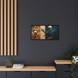 54 Mondays™ Project | Out of Orbit Out of Reach – Beverly Hills Edition | Cosmic Noir Wall Art | Limited Gold Max Fuega™ Signature | FSC-Certified Framed Matte Canvas