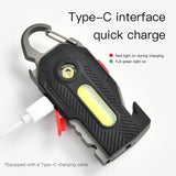 @MaxGardenGalax | Multifunction Rechargeable Emergency Keychain Light, 400LM COB LED Work Light for Camping, Car Safety, Repairs, and Outdoor Use