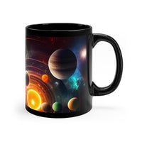 Buy Martian Merch ™ | Solar System Outer Space Galaxy 001 | 11oz Black Mug
