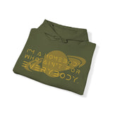 54 Mondays Project | I'm A Homebody Who Ain't For Everybody ™ Unisex Hooded Sweatshirt | Sizes Up To 5X Gold