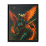 54 Mondays™ Project | Mona Marlowe: The Winged Reckoning – Beverly Hills Edition | Cosmic Noir Wall Art | Limited Gold Max Fuega™ Signature | FSC-Certified Framed Matte Canvas