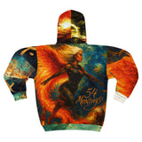 54 Mondays™ Project | Beverly Hills Zip Hoodie | Fire-Wing Phoenix Queen | Astronaut | Galaxy Fantasy Jacket