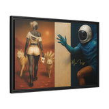 54 Mondays™ Project | Out of Orbit Out of Reach – Beverly Hills Edition | Cosmic Noir Wall Art | Limited Gold Max Fuega™ Signature | FSC-Certified Framed Matte Canvas