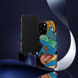 Indigenous Blue iPhone Tough Cases – Artistic Protective Covers | Fits iPhone 8 to iPhone 16 Pro Max | Licensed Design by Quuban Quinterro™