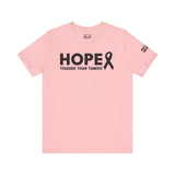 Breast Cancer Awareness T-Shirt – Hope Tougher Than Tumors™ & QUEENS DON’T QUIT™ Unisex Jersey Tee | Inspirational Gift for Survivor, Fighter, or Supporter
