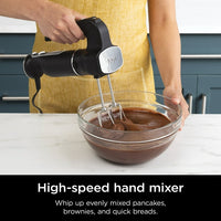 Ninja Foodi Power Mixer System Immersion Blender & Hand-Mixer | Includes Whisk + Beaters + 3-Cup Blending Vessel | NEW IN BOX (CI100)