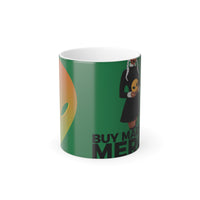BuyMartianHome Abstract Alien Buy Martian Merch™ Color Morphing Mug, 11oz (TheBlogFAZ.com Green Sunrise)