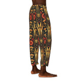 Buy Martian Merch™ | IronEagle 47 African Art Deco Men's Pajama Pants (Loose Fit) | Sun of Mars (Red, Gold, Black)