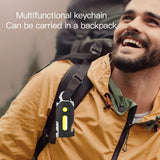 @MaxGardenGalax | Multifunction Rechargeable Emergency Keychain Light, 400LM COB LED Work Light for Camping, Car Safety, Repairs, and Outdoor Use