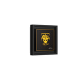 The Notorious M.A.R.T.I.A.N.S. I — The Vault | Black & Gold Framed Matte Canvas Wall Art (Square Edition)