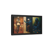 54 Mondays™ Project | Out Sight Out of Mind Out of Love – Beverly Hills Edition | Cosmic Noir Triptych | Limited Gold Max Fuega™ Signature | FSC-Certified Framed Matte Canvas