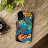 Indigenous Blue iPhone Tough Cases – Artistic Protective Covers | Fits iPhone 8 to iPhone 16 Pro Max | Licensed Design by Quuban Quinterro™