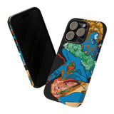 Indigenous Blue iPhone Tough Cases – Artistic Protective Covers | Fits iPhone 8 to iPhone 16 Pro Max | Licensed Design by Quuban Quinterro™