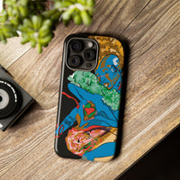 Indigenous Blue iPhone Tough Cases – Artistic Protective Covers | Fits iPhone 8 to iPhone 16 Pro Max | Licensed Design by Quuban Quinterro™
