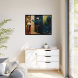 54 Mondays™ Project | Out Sight Out of Mind Out of Love – Beverly Hills Edition | Cosmic Noir Triptych | Limited Gold Max Fuega™ Signature | FSC-Certified Framed Matte Canvas