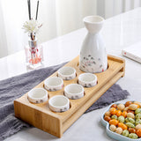 For Wine Lovers | @BuyMartianHome Ancient Style Japanese Ceramic Sake Set | Traditional Single-Cup Spirits Set