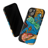 Indigenous Blue iPhone Tough Cases – Artistic Protective Covers | Fits iPhone 8 to iPhone 16 Pro Max | Licensed Design by Quuban Quinterro™