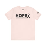 Breast Cancer Awareness T-Shirt – Hope Tougher Than Tumors™ & QUEENS DON’T QUIT™ Unisex Jersey Tee | Inspirational Gift for Survivor, Fighter, or Supporter