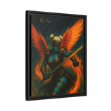 54 Mondays™ Project | Mona Marlowe: The Winged Reckoning – Beverly Hills Edition | Cosmic Noir Wall Art | Limited Gold Max Fuega™ Signature | FSC-Certified Framed Matte Canvas