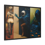 54 Mondays™ Project | Out Sight Out of Mind Out of Love – Beverly Hills Edition | Cosmic Noir Triptych | Limited Gold Max Fuega™ Signature | FSC-Certified Framed Matte Canvas