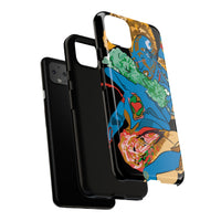 Indigenous Blue Google Pixel Tough Cases – Artistic Protective Covers | Fits Pixel 3 to Pixel 9 Pro | Licensed Design by Quuban Quinterro™