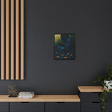 54 Mondays™ Project | Keeper of the Tide – Beverly Hills Edition | Stormtide Serpentine Cosmic Noir Wall Art | Limited Gold Max Fuega™ Signature | FSC-Certified Framed Matte Canvas