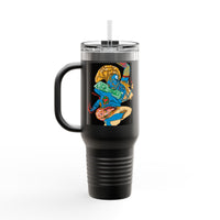 Indigenous Blue Limited Edition 40oz Tumbler – Hand-Signed Stainless Steel Mug with Certificate of Authenticity | Double-Wall Insulated, Cupholder Friendly, Only 100 Made