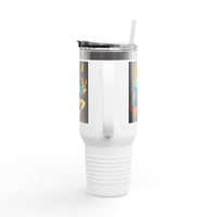 Indigenous Blue Limited Edition 40oz Tumbler – Hand-Signed Stainless Steel Mug with Certificate of Authenticity | Double-Wall Insulated, Cupholder Friendly, Only 100 Made