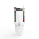 Indigenous Blue Limited Edition 40oz Tumbler – Hand-Signed Stainless Steel Mug with Certificate of Authenticity | Double-Wall Insulated, Cupholder Friendly, Only 100 Made