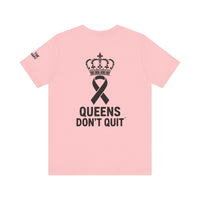 Breast Cancer Awareness T-Shirt – Hope Tougher Than Tumors™ & QUEENS DON’T QUIT™ Unisex Jersey Tee | Inspirational Gift for Survivor, Fighter, or Supporter