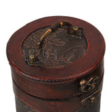 For Wine Lovers | @BuyMartianHome Cylindrical Wooden Wine Box | Great for Business Gifts, Reunions, Birthdays & Holidays