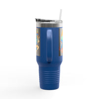 Indigenous Blue Limited Edition 40oz Tumbler – Hand-Signed Stainless Steel Mug with Certificate of Authenticity | Double-Wall Insulated, Cupholder Friendly, Only 100 Made