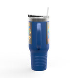 Indigenous Blue Limited Edition 40oz Tumbler – Hand-Signed Stainless Steel Mug with Certificate of Authenticity | Double-Wall Insulated, Cupholder Friendly, Only 100 Made