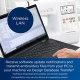 Brother PE570 Embroidery Machine – Best Wireless Embroidery Machine with 135 Built-In Designs & Artspira App