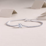 Dawn Mosan-Style Diamond Bracelet – S925 Sterling Silver Luxury Tennis Bracelet | Elegant Women’s Jewelry