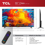 TCL 4-Series 55" 4K Roku TV - High Dynamic Range, Simple Remote, Endless Streaming