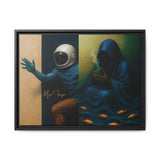 54 Mondays™ Project | Out of Sync Out of Touch – Beverly Hills Edition | Cosmic Noir Wall Art | Limited Gold Max Fuega™ Signature | FSC-Certified Framed Matte Canvas