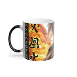 54 Mondays Project™ | The Saucy Martian™ | BattleScar Galactica™ Color Morphing Mug, 11oz | (@AI_FusionPhoenix Anime Variation 001)