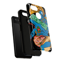Indigenous Blue Google Pixel Tough Cases – Artistic Protective Covers | Fits Pixel 3 to Pixel 9 Pro | Licensed Design by Quuban Quinterro™