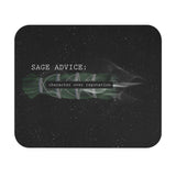 Your Fave Travel Merch | Sage Advice "Character Over Reputation" Rectangle Mouse Pad