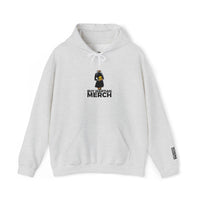 Buy Martian Merch™ Gothalina Hoodie – Embroidered Gold Martian Head | Unisex Pullover in White, Ash, Light Pink, or Light Blue