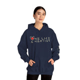 Love Me Like a Martian™ Hoodie – Unisex Heavy Blend Graphic Sweatshirt | Logic & Love Collection