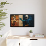 54 Mondays™ Project | Out of Orbit Out of Reach – Beverly Hills Edition | Cosmic Noir Wall Art | Limited Gold Max Fuega™ Signature | FSC-Certified Framed Matte Canvas