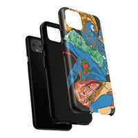 Indigenous Blue Google Pixel Tough Cases – Artistic Protective Covers | Fits Pixel 3 to Pixel 9 Pro | Licensed Design by Quuban Quinterro™