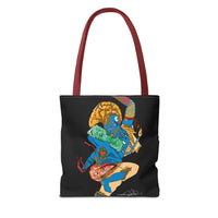 Indigenous Blue Limited Edition Tote Bag – Signed Collectible Art Bag by CIQ Designs x Buy Martian Merch™ | Numbered Series of 100 with Digital Certificate