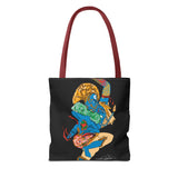 Indigenous Blue Limited Edition Tote Bag – Signed Collectible Art Bag by CIQ Designs x Buy Martian Merch™ | Numbered Series of 100 with Digital Certificate