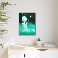 Purify Yourself In the Waters Of… – Framed 18x24 Canvas | Divine Feminine Water Sign Wall Art (Cancer, Scorpio, Pisces) | (FSC-Certified Wood) | International Shipping Available