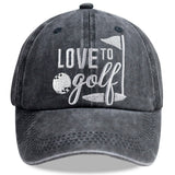 Golf Hats For Men and Women, Golf Gifts For Mom Dad, Adjustable Embroidered Wash Cotton Baseball Cap